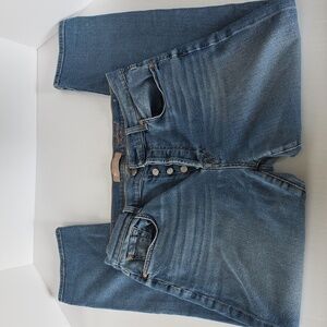 7 For All Mankind/Highwaist/Button Up/Straight Leg Jeans
